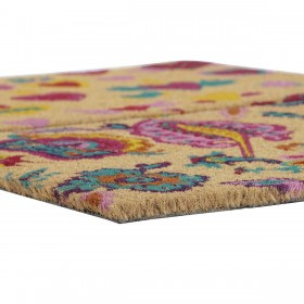 Zerbino DKD Home Decor Gomma Multicolore 2 Unità Fibra di cocco (60 x 40 x 1,5 cm)