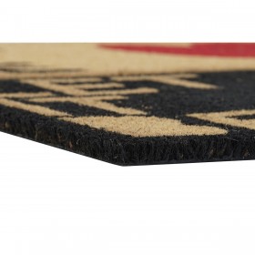 Zerbino DKD Home Decor Rosso Nero Marrone Gomma 2 Unità Fibra di cocco (60 x 40 x 1,5 cm)