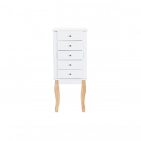 Portagioie Verticale DKD Home Decor Specchio MDF Romantico (37 x 27 x 90 cm)