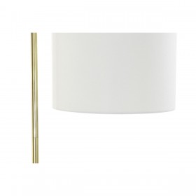 Lampada da Terra DKD Home Decor 35 x 44 x 159 cm Dorato Metallo Bianco 220 V 50 W