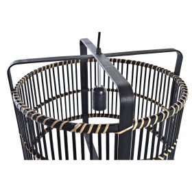 Lampadario DKD Home Decor Nero Bambù 50 W 40 x 40 x 35 cm
