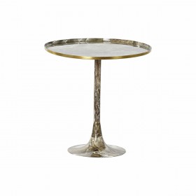Tavolino Aggiuntivo DKD Home Decor Marrone Dorato 51 x 51 x 51 cm