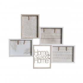 Cornice Portafoto DKD Home Decor Legno MDF (59 x 4 x 48 cm)