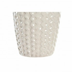 Vaso DKD Home Decor Porcellana Grigio Beige Orientale (2 Unità) (16 x 16 x 40 cm)