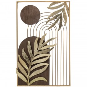 Decorazione da Parete Alexandra House Living Dorato Metallo 35 x 56 x 2,5 cm