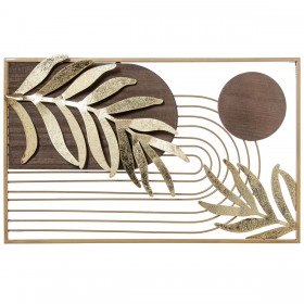 Decorazione da Parete Alexandra House Living Dorato Metallo 35 x 56 x 2,5 cm