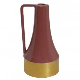 Portacandele DKD Home Decor Metallo Laccato (11 x 11 x 20 cm) (2 Unità)