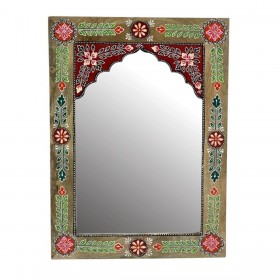 Specchio da parete DKD Home Decor Multicolore Floreale 41 x 2 x 56 cm