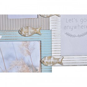Cornice Portafoto DKD Home Decor Beach 51 x 2 x 40,5 cm Legno Marinaio