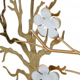 Decorazione da Parete Alexandra House Living Dorato Metallo Albero 93 x 52 x 11 cm