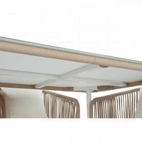 Tavolo con sedie DKD Home Decor Beige 78 cm 163 x 95 x 6 cm