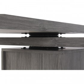 Scrivania DKD Home Decor Naturale Grigio Metallo MDF (150 x 120 x 75 cm)
