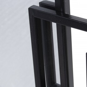 Specchio da parete Alexandra House Living Nero Metallo 7 x 113 x 53 cm