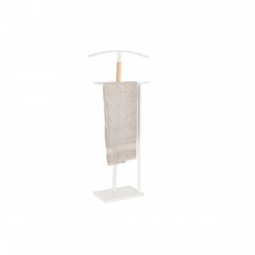 Attaccapanni da Terra DKD Home Decor Naturale Legno Acciaio Bianco (48 x 20 x 106,5 cm)