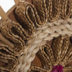 Decorazione da Parete Alexandra House Living Naturale Rattan Fibra naturale 52 x 3 x 77 cm