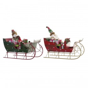 Decorazione Natalizia DKD Home Decor Metallo (38 x 19 x 35 cm) (2 Unità)