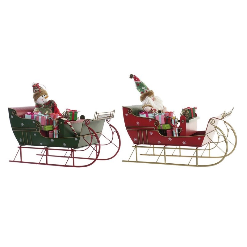 Decorazione Natalizia DKD Home Decor Metallo (38 x 19 x 35 cm) (2 Unità)