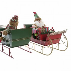 Decorazione Natalizia DKD Home Decor Metallo (38 x 19 x 35 cm) (2 Unità)