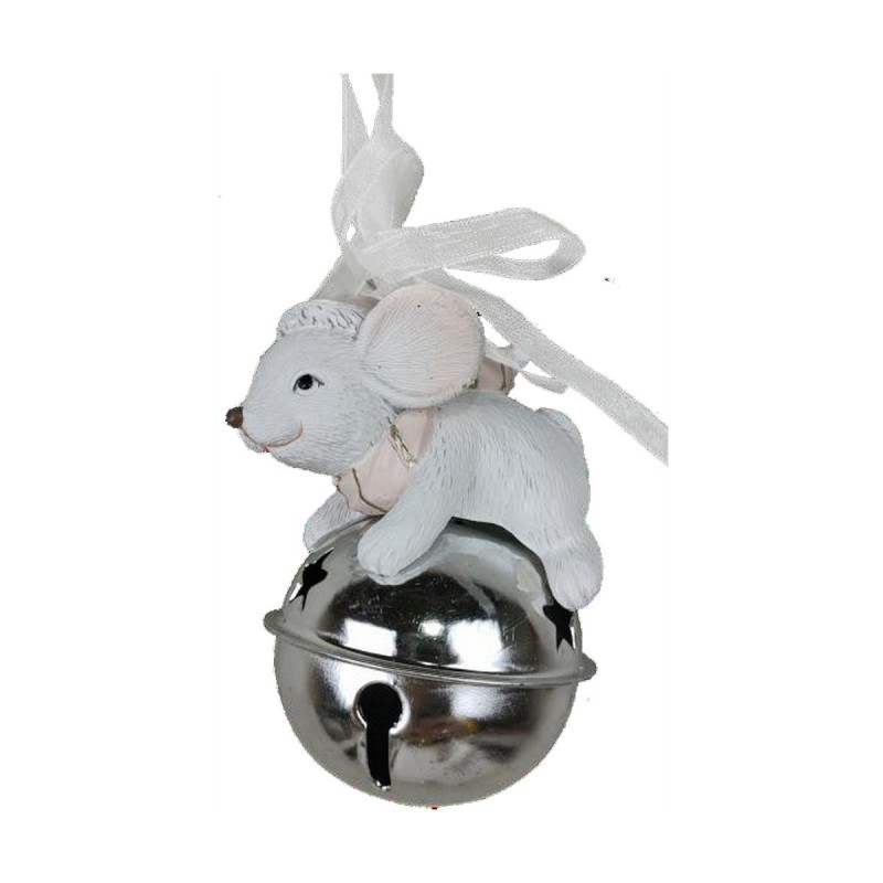 Decorazione Natalizia DKD Home Decor Mouse Resina (7 x 4,5 x 9 cm) (6 Unità)