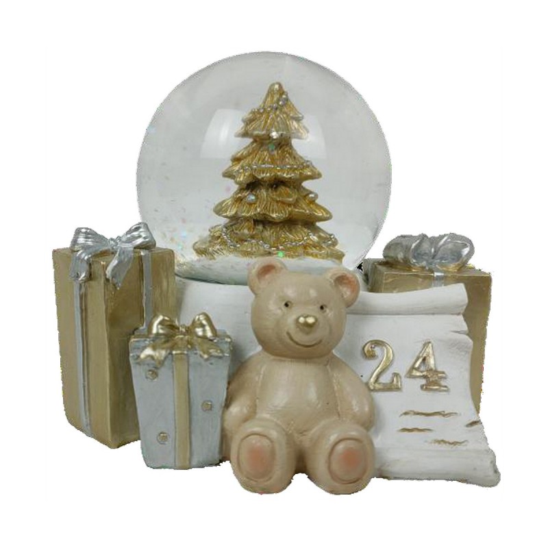 Decorazione Natalizia DKD Home Decor Resina Orso (11 x 9 x 9 cm) (2 Unità)