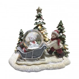 Decorazione Natalizia DKD Home Decor Resina (16 x 12,5 x 14,5 cm) (2 Unità)