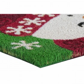 Zerbino DKD Home Decor Natale PVC Fibra di cocco (60 x 40 x 1,5 cm) (2 Unità)
