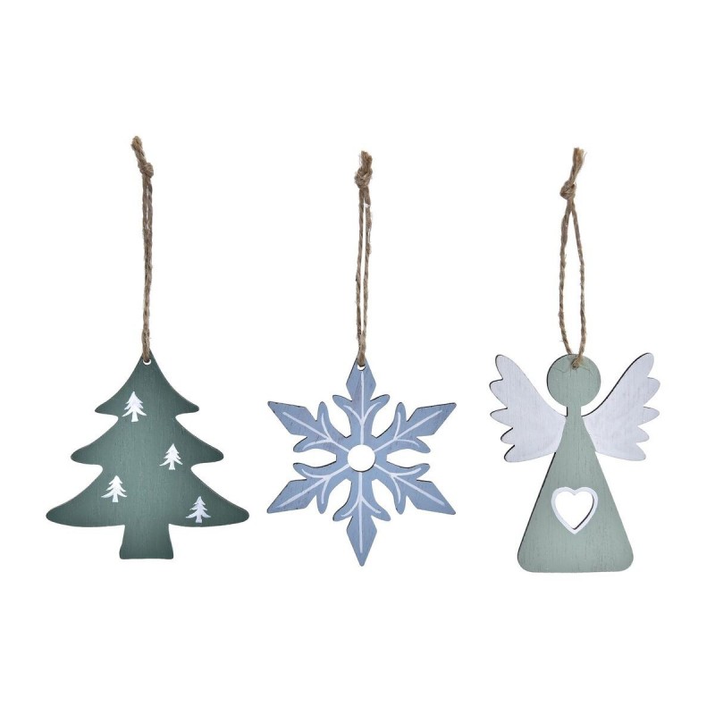 Set di Addobbi di Natale DKD Home Decor Legno MDF (21 x 8 x 1,5 cm)