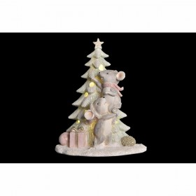 Decorazione Natalizia DKD Home Decor Mouse Resina (13 x 8,5 x 16 cm) (2 Unità)