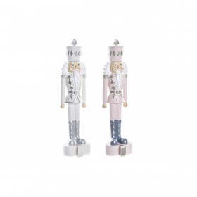 Decorazione Natalizia DKD Home Decor Resina Schiaccianoci (4,5 x 4 x 17 cm) (2 Unità)