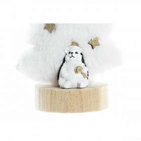 Decorazione Natalizia DKD Home Decor Albero Poliestere MDF Resina (12 x 8 x 15,5 cm) (2 Unità)