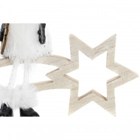 Stella di Natale DKD Home Decor Poliestere MDF Stella (2 Unità) (18 x 6 x 19 cm)