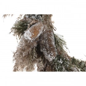 Ghirlanda di Natale DKD Home Decor Fiore (60 x 10 x 60 cm) (2 Unità)
