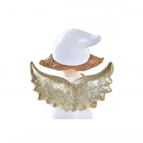 Decorazione Natalizia DKD Home Decor Porcellana Angelo (7 x 5 x 14 cm) (2 Unità)