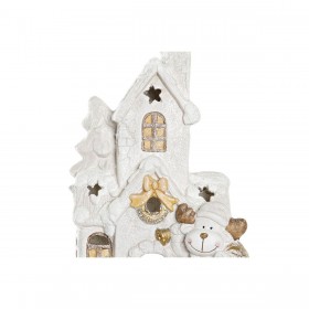 Decorazione Natalizia DKD Home Decor Casa Nevoso Magnesio (38 x 21 x 45 cm) (2 Unità)