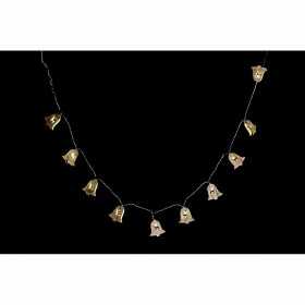 Ghirlanda di Luci LED DKD Home Decor Renna Cappe Marrone Legno MDF (6,5 x 1,4 x 5,8 cm)