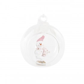 Decorazione Natalizia DKD Home Decor Cristallo Resina (7 x 6 x 8 cm) (4 Unità)