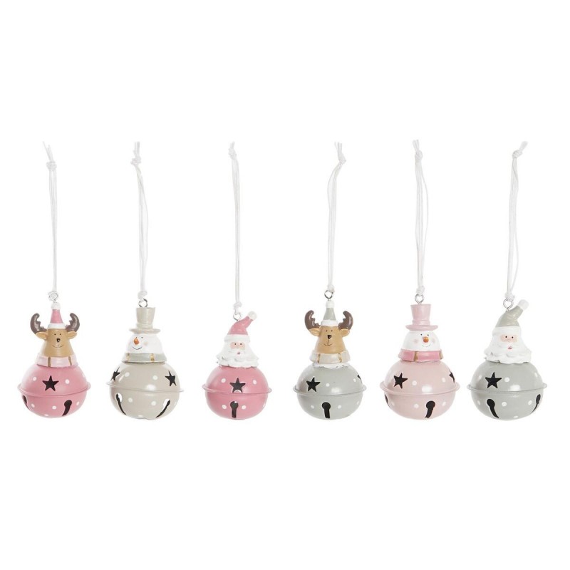 Decorazione Natalizia DKD Home Decor Metallo Resina (5 x 5 x 9 cm) (6 Unità)