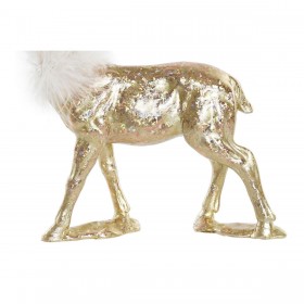 Decorazione Natalizia DKD Home Decor Resina Renna (17,5 x 9 x 22,5 cm) (2 Unità)