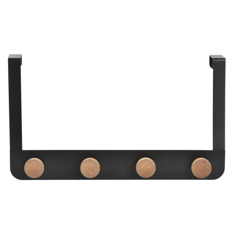 Appendiabiti per Porte DKD Home Decor (4 Grucce) Metallo Legno (35 x 2,5 x 20 cm)