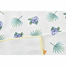 Panno da Cucina DKD Home Decor Grigio Tropicale 3 Pezzi
