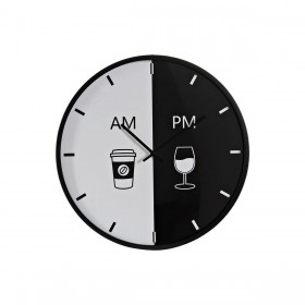 Orologio da Parete DKD Home Decor Bianco Nero Metallo Moderno 60 x 4 x 60 cm (2 Unità)