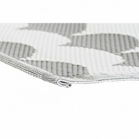 Tappeto DKD Home Decor Grigio Onde Bianco (2 Unità) (120 x 180 cm)