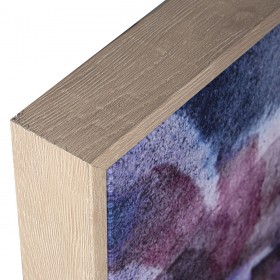 Quadro Alexandra House Living Legno Fiori 80 x 120 cm