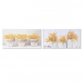 Quadro DKD Home Decor Vaso (60 x 1,8 x 30 cm) (2 Unità)