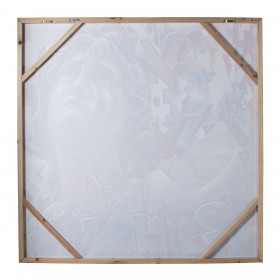 Quadro Alexandra House Living Graffiti Legno 115 x 115 x 3,5 cm