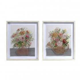 Quadro DKD Home Decor Vaso (53 x 3 x 63 cm) (2 Unità)