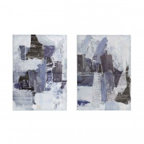 Quadro DKD Home Decor Astratto (50 x 2,5 x 70 cm) (2 Unità)