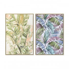 Quadro DKD Home Decor 84 x 4,5 x 123 cm Palme Tropicale (2 Unità)