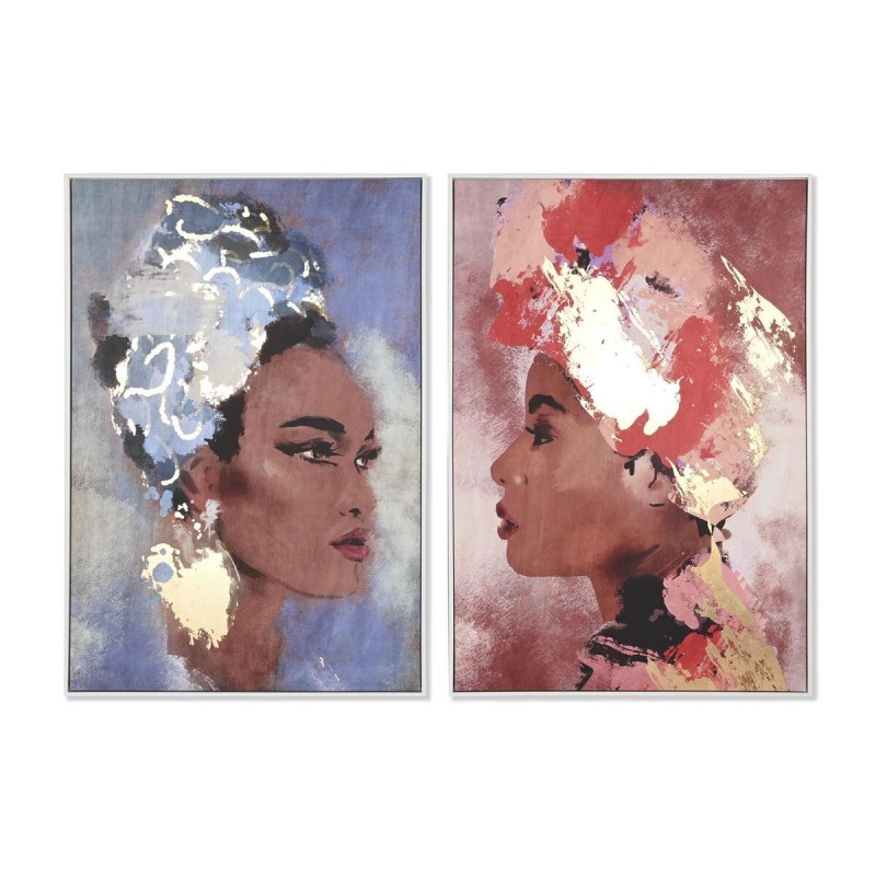 Quadro DKD Home Decor Coloniale Africana (83 x 4,5 x 122,5 cm) (83 x 4,5 x 123 cm) (2 Unità)