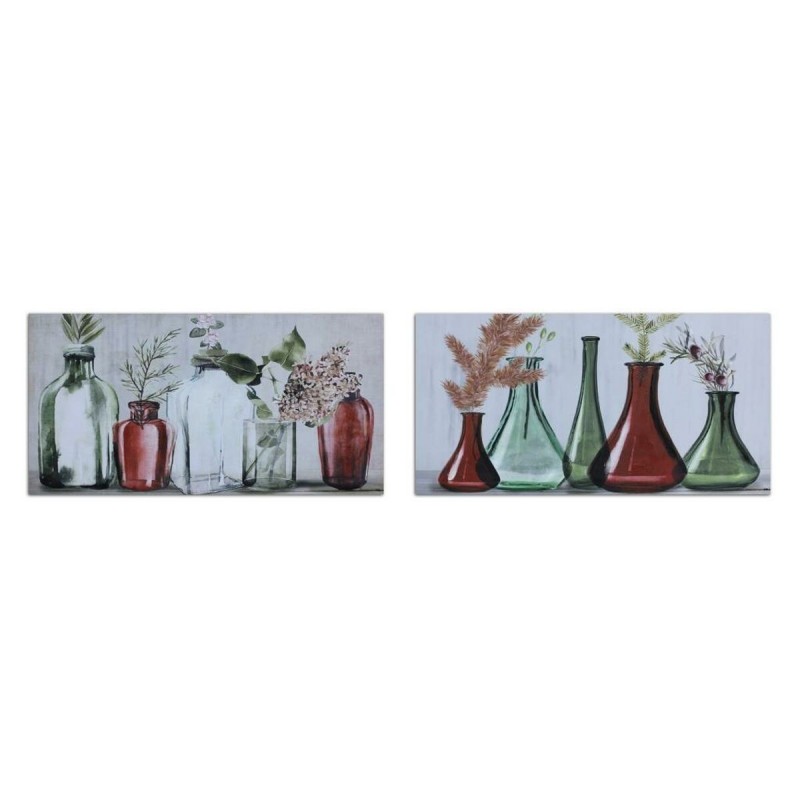 Quadro DKD Home Decor Vaso (120 x 2,8 x 60 cm) (2 Unità)